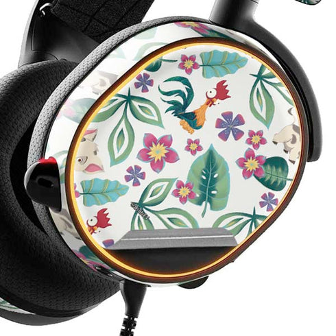 Disney Princess Moana Pua and Heihei Pattern SteelSeries Arctis 3 Skin